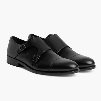 Black Men's Business Shoes Style 018