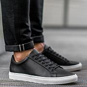 Black White Men's Casual Shoes Style 020 - 4