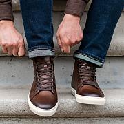 Coffee Men's Shoes High Top 102 - 2