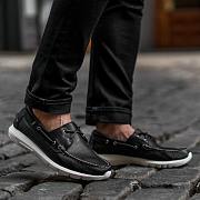 Black White Men's Shoes Style 118 - 2