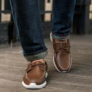 Coffee White Men's Shoes Style 118 - 4