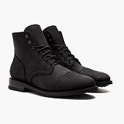 Deep Black Men's Shoes High Top 108 - 3