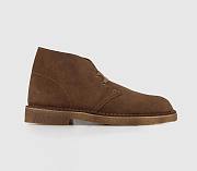 Mens Desert Boots Cola Suede - 3