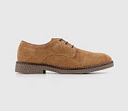 Look Derby Shoes Tan Suede - 5