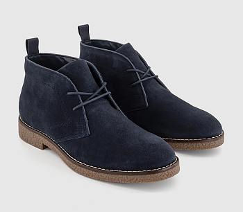  Look Chukka Boots Navy Suede