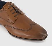 Leather Oxford Shoes Tan Leather - 2