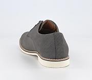 Cheadle 2 White Sole Embossed Back Derby Shoes Grey - 3