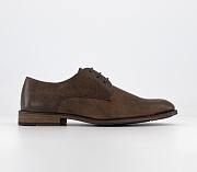 Curtis Washed Leather Derby Shoes Tan Leather - 3