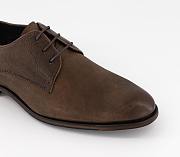 Curtis Washed Leather Derby Shoes Tan Leather - 2