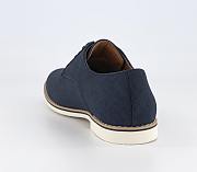 Cheadle 2 White Sole Embossed Back Derby Shoes Navy - 4