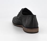 Leather Derby Shoes Black Leathe - 4