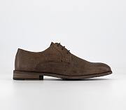 Leather Derby Shoes Tan Leather - 3