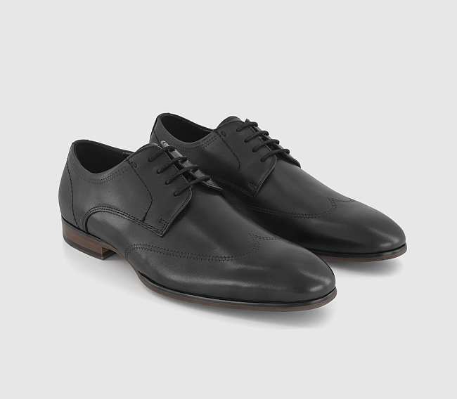 Leather Oxford Shoes Black Leather - 1