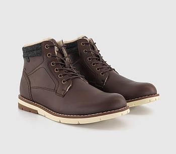 Bradwell Borg Lined Hybrid Boots Brown