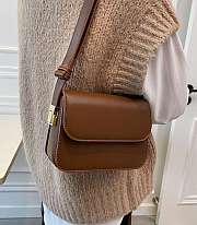 Flap Handle Bag Brown - 3