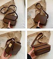 Flap Handle Bag Brown - 2