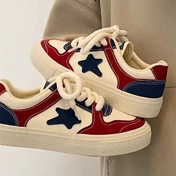 Sneaker Red Star Canvas Sports Shoes N292 Basic Style Fullbox