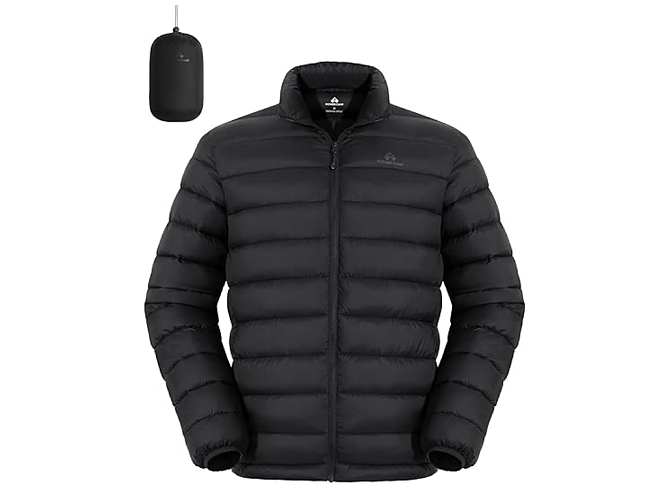 men black puffer jacket for winter - 1