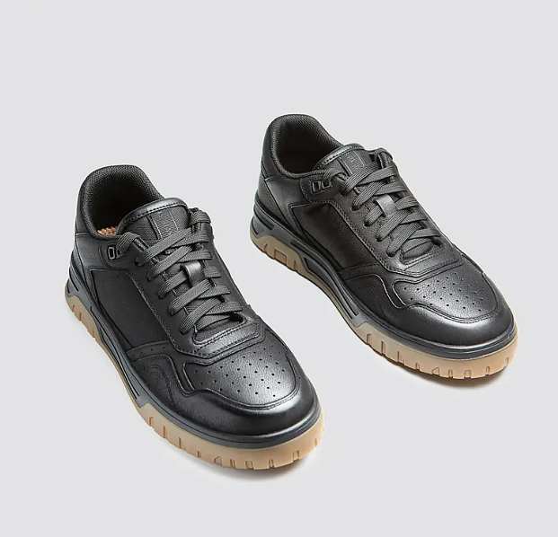 Men leather comfy sneaker - 1