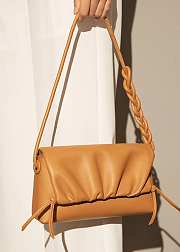 Leather Flap Wrinkle Shoulder Bag - 4